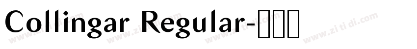 Collingar Regular字体转换